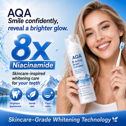 [Professional Grade] AQA Niacinamide Foaming Toothpaste 8X